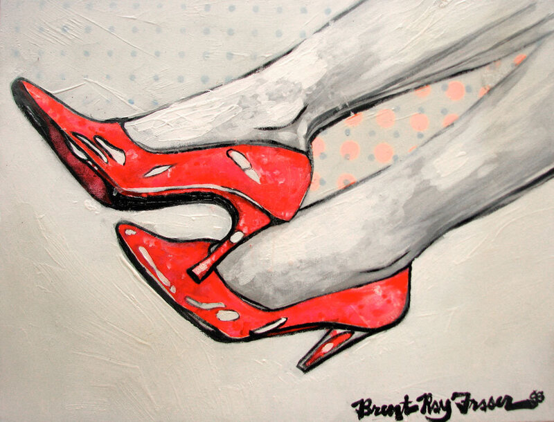 Brent Ray Fraser Shoe Painting 2008 - 01
