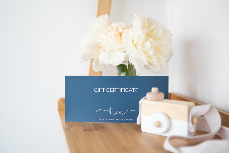 GIFT VOUCHER FOR KATE MCNEIL PHOTOGRAPHY