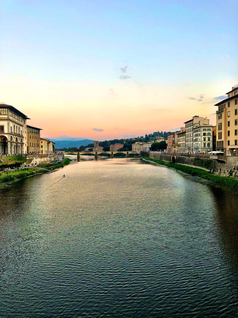 Beautiful City View with a River