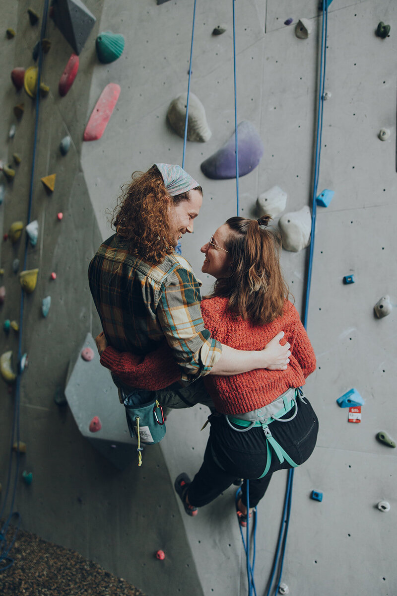 Rock Climbing Engagement Photos