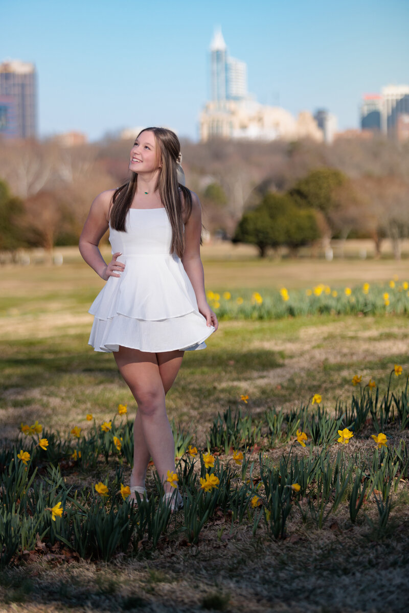 Spring Flowers with these teen portraits in Raleigh, NC.