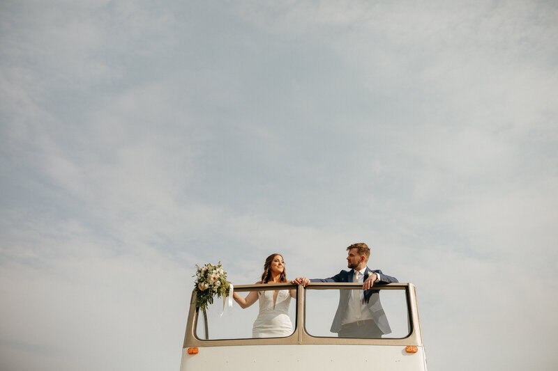 Greenhouse Wedding, couple doing wedding portraits