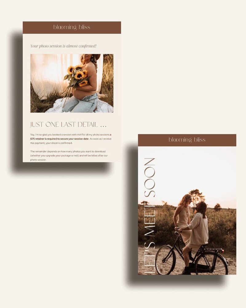 Minimal Flodesk templates for photographers Blooming Bliss 2