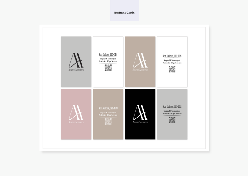 Aligned Aesthetics Business Cards