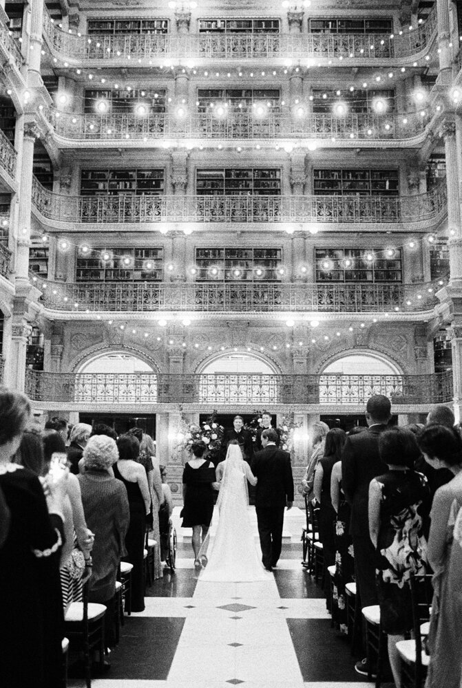 Minimal Organic Black and White Peabody Library with Baltimore Wedding Planner East Made Co and Kate Ignatowski film photography-228-48829_17