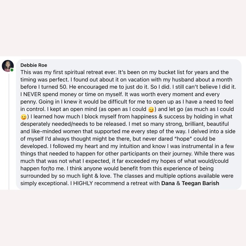 testimonial of soul retreat with dana haines
