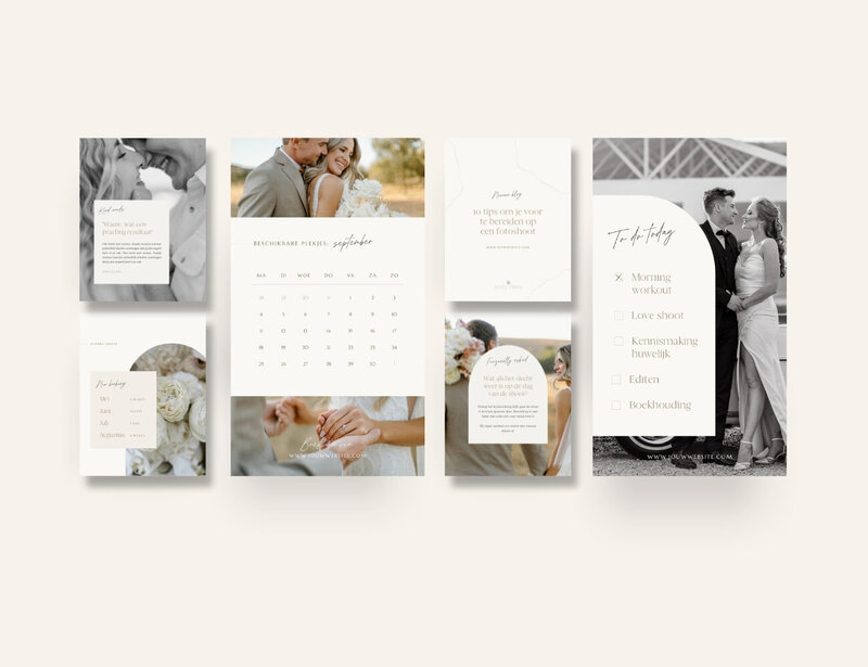 Neutrale Instagram templates voor fotografen Ivory Vines 3