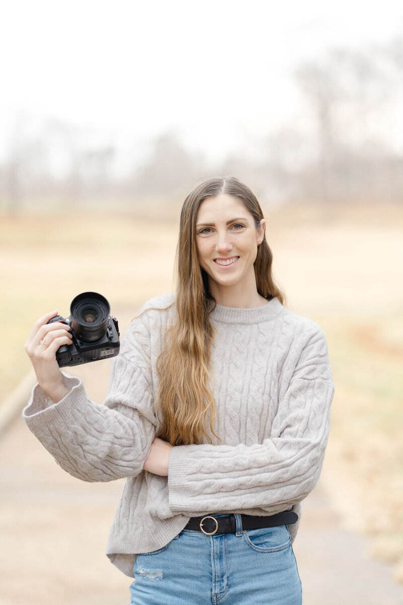 Meagan, the associate newborn photographer in VA