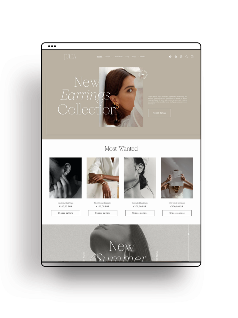 shine shopify theme for beauty and skincare brands
