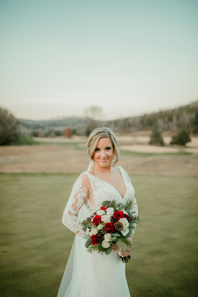 bride and boquet bridal portraits lake of the ozarks missouri