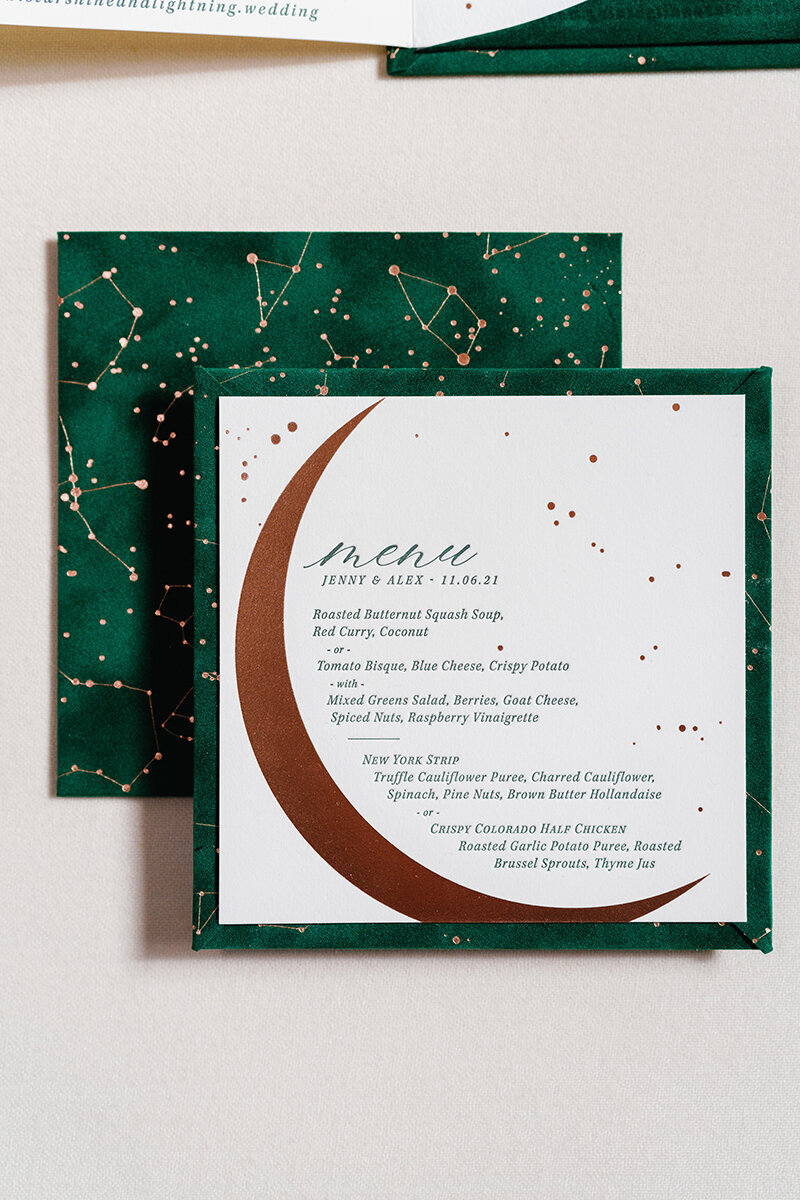 Crescent Moon Velvet Menu