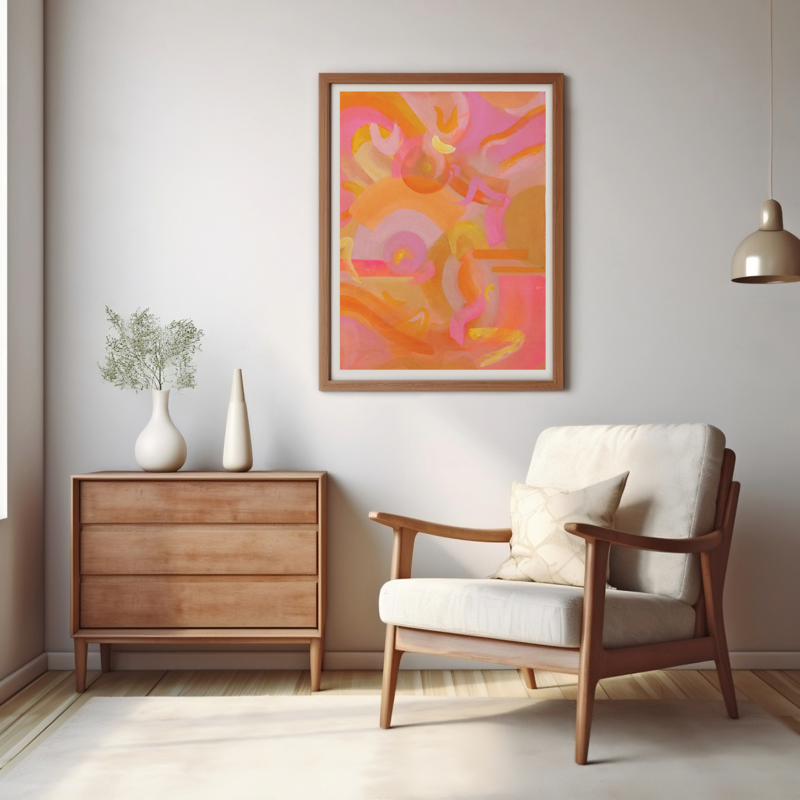 Emele - Sunrise Glow Acryclic Painting