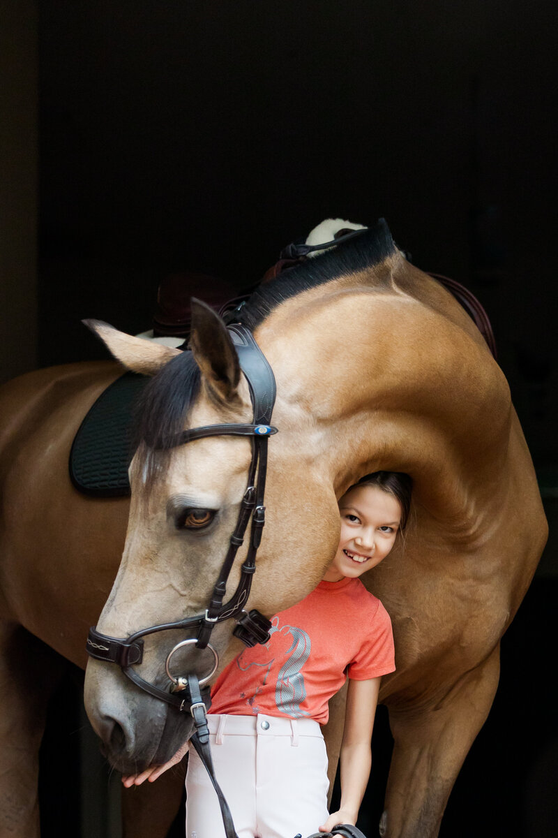 Woman and horse