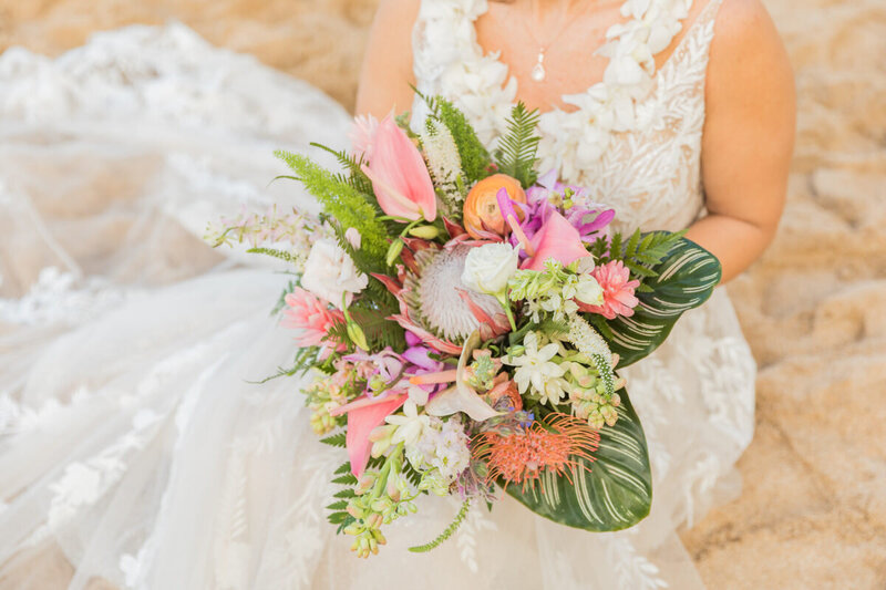 Rustic Hawaiian Wedding Bouquet