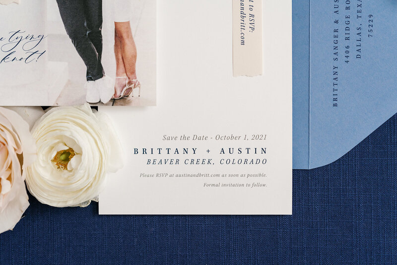 Modern Photo Save the Date Card 2