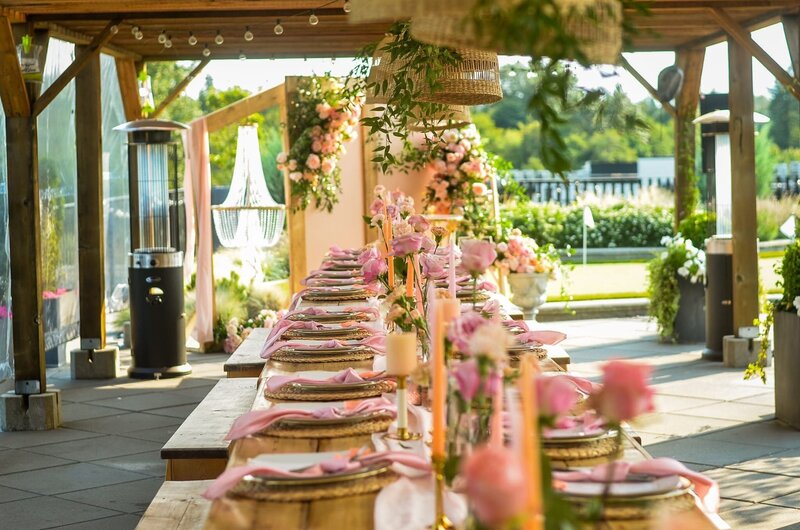 Birthday party event styling and decor charter plate