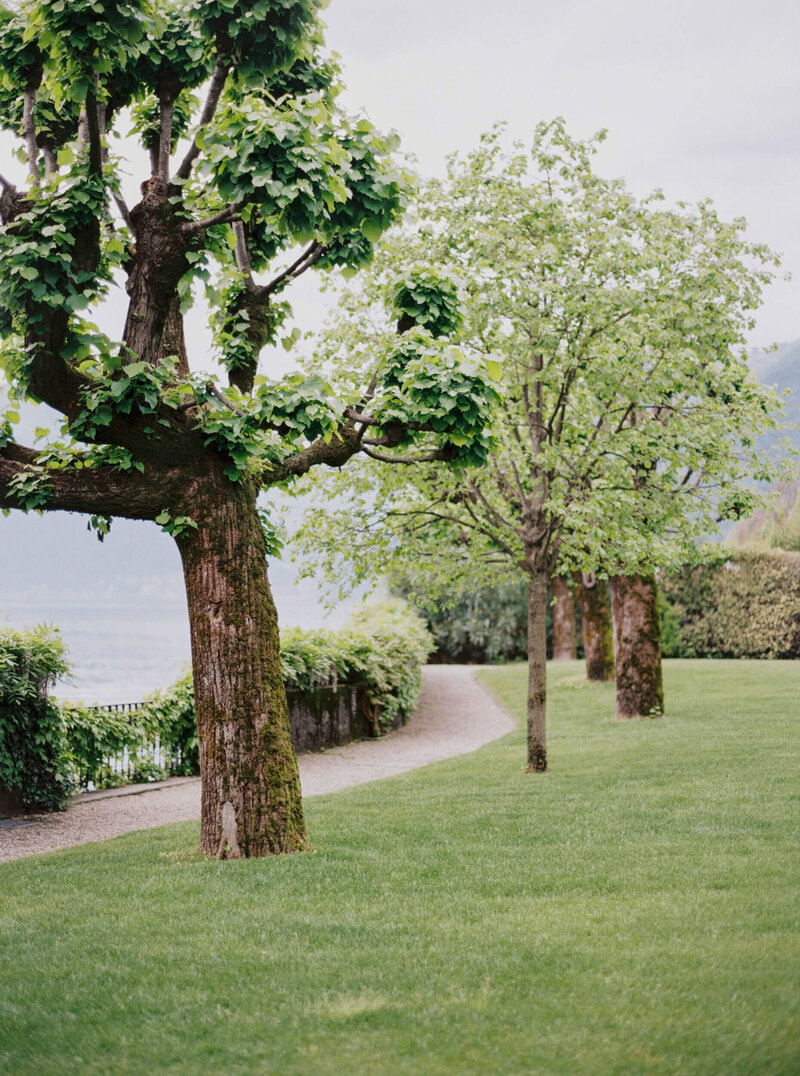 Picture of a the grounds of Villa Balbiano in Lake Como, Italy