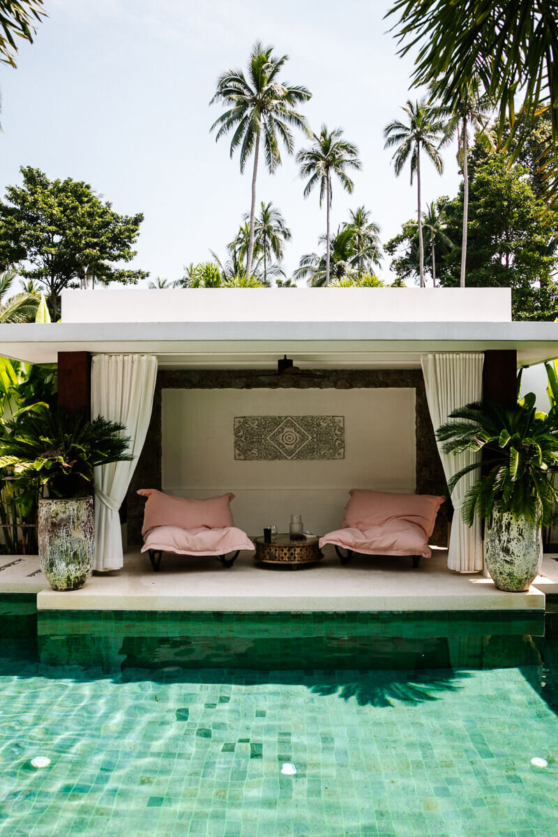 Discover Casa Orientale, a beautiful Balinese-style villa, surrounded by lush vegetation, near Mae Nam in Koh Samui Thailand.