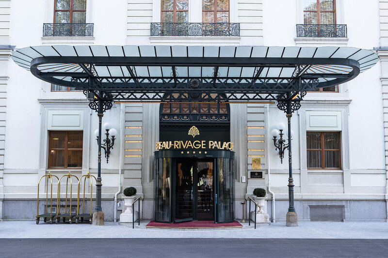 Hôtel Beau-Rivage Palace Entrance