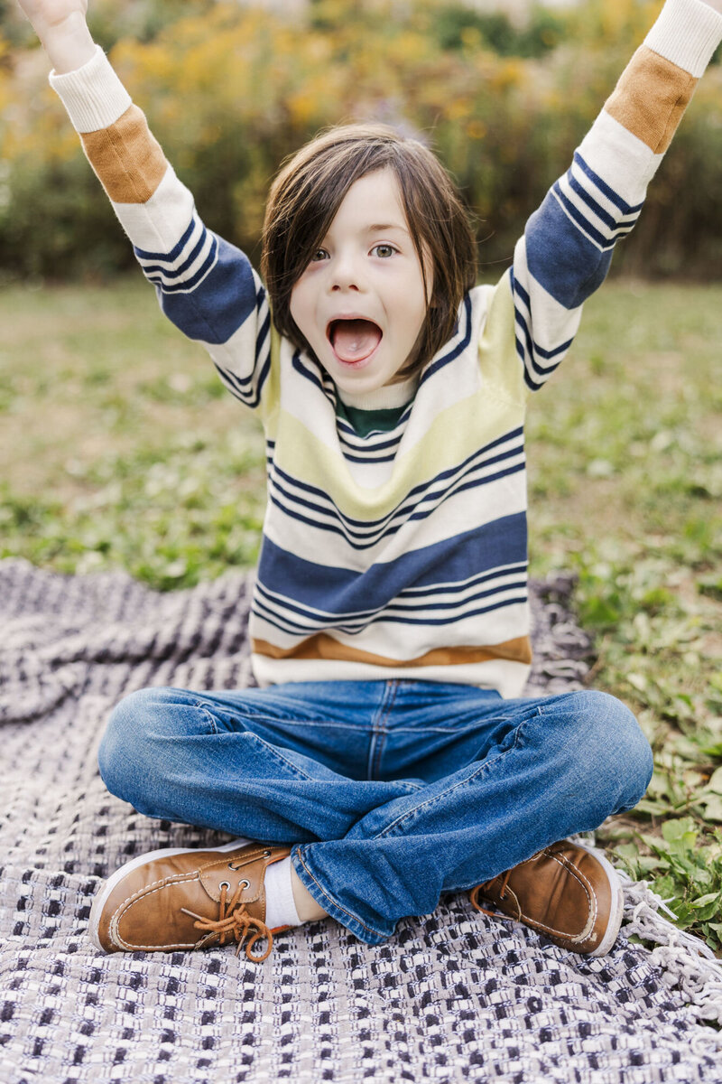 Authentic Hudson Valley family photography in Cold Spring with playful, relaxed portraits