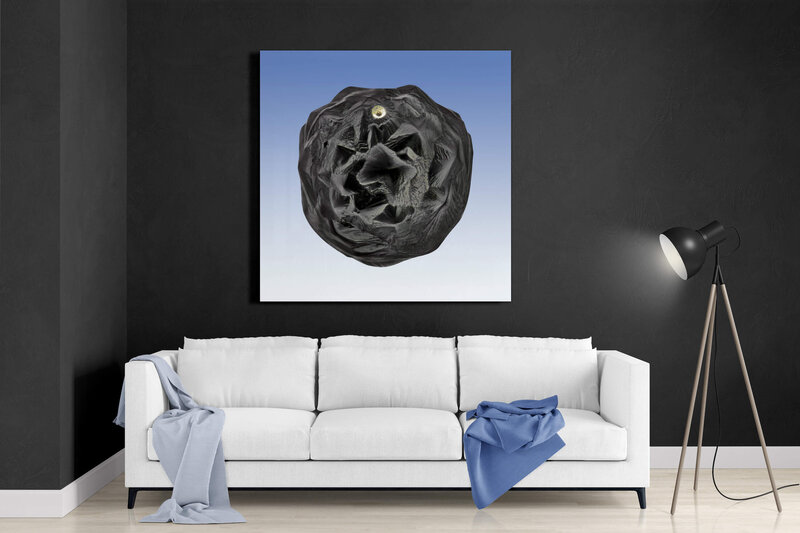 Fine Art featuring Project Stardust micrometeorite NMM 928 Matte Dibond Panel for space inspired interior design
