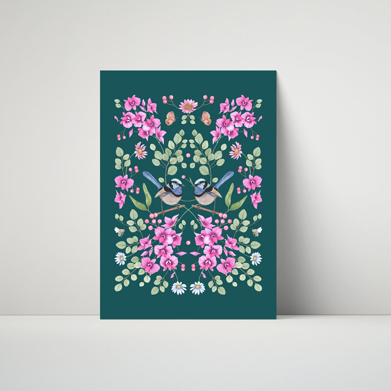 Standing Mockup Fairywren Orchid