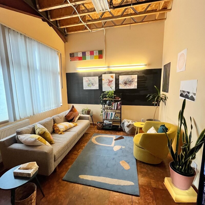 A bright, warm office space providing services under Restorative Roots Healing in Denver. Located in the Santa Fe Arts District in Denver.