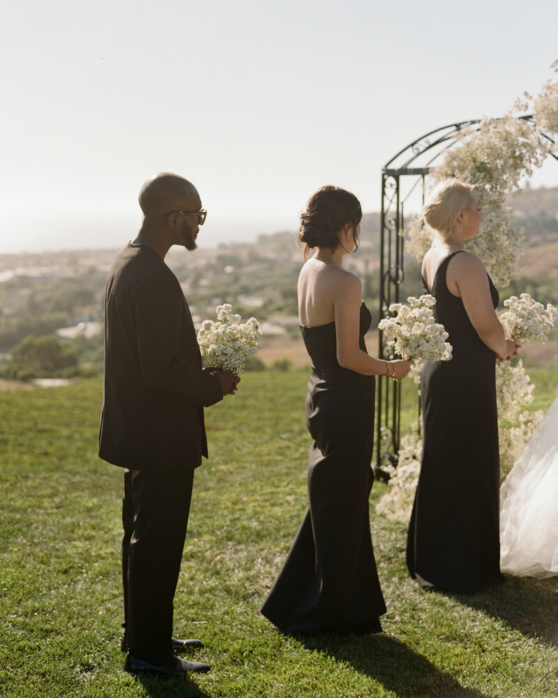 Ocean view wedding at Catalina View Gardens in Palos Verdes, California - 13
