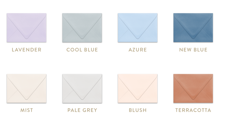 Email Envelope Color Invitation Customization Options | Banter & Charm