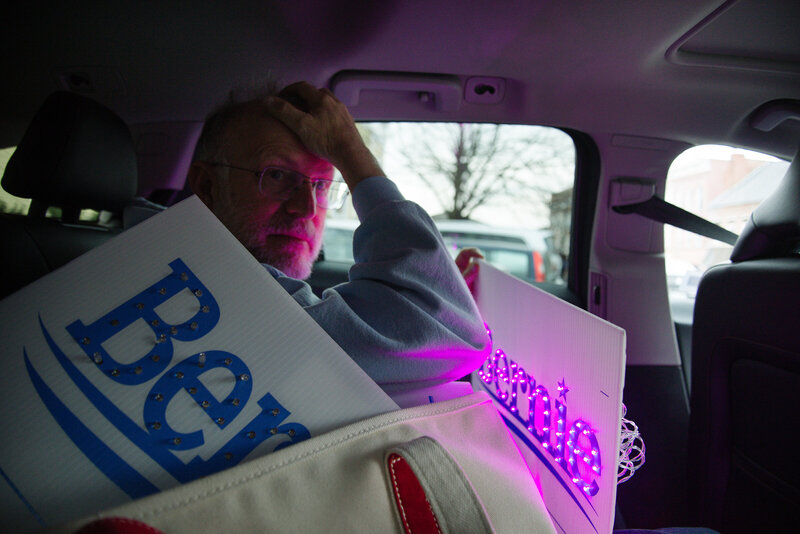 bernie signs light up