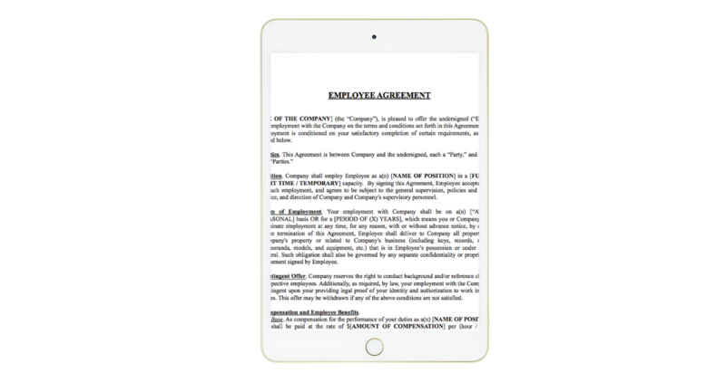 Employee Agreement