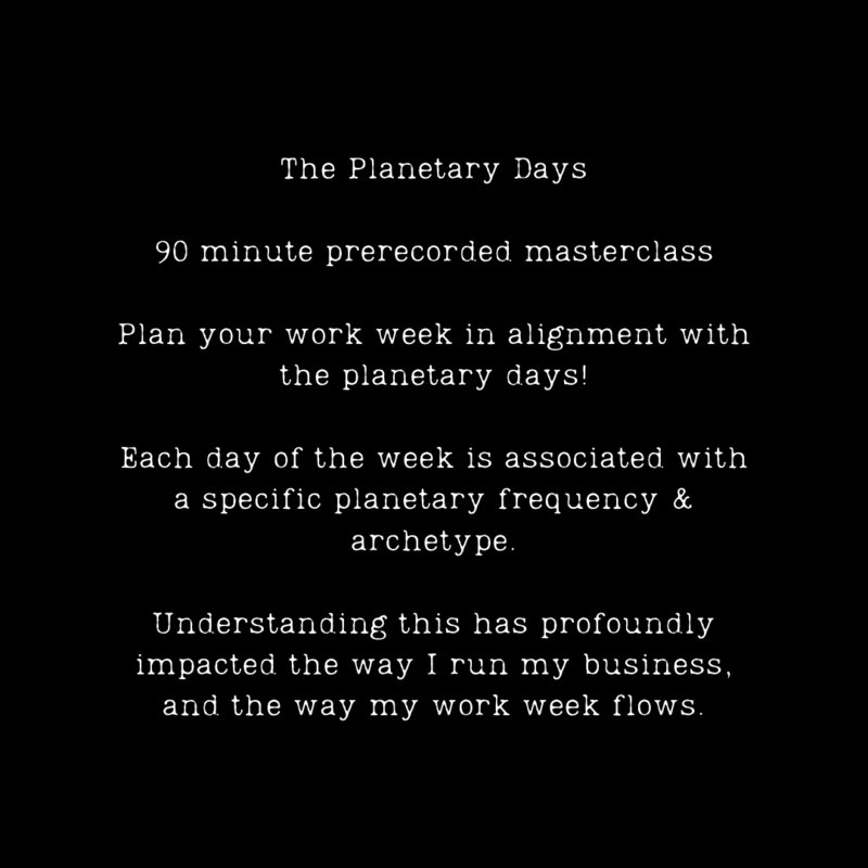 Planetary Days Details
