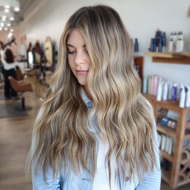 Hand Tied Extensions at Salt Hair Collective - East Beach Norfolk Virginia Hair Salon - 2