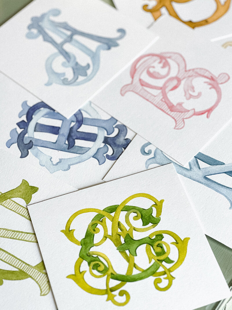 painted-wedding-monograms-The-Welcoming-District