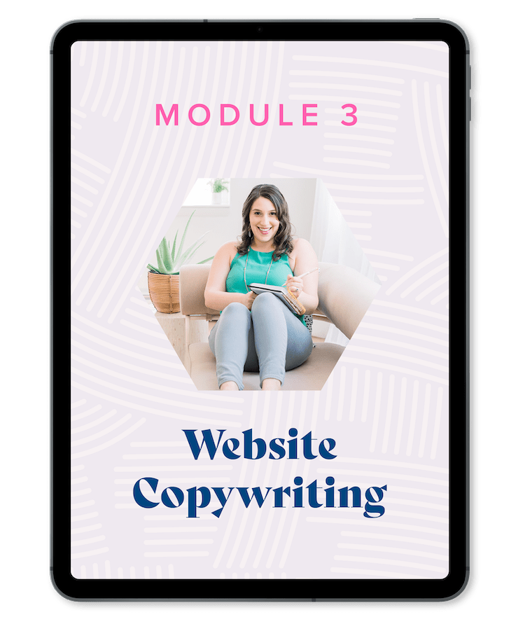 Module 3 of the Mind-Reading Website Program, Website Copywriting