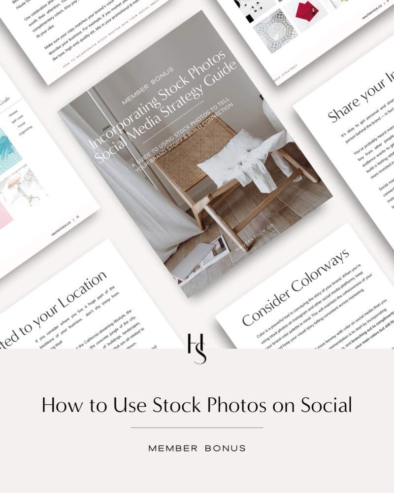 How to use stock photos on social media is a marketing guide inside the membership