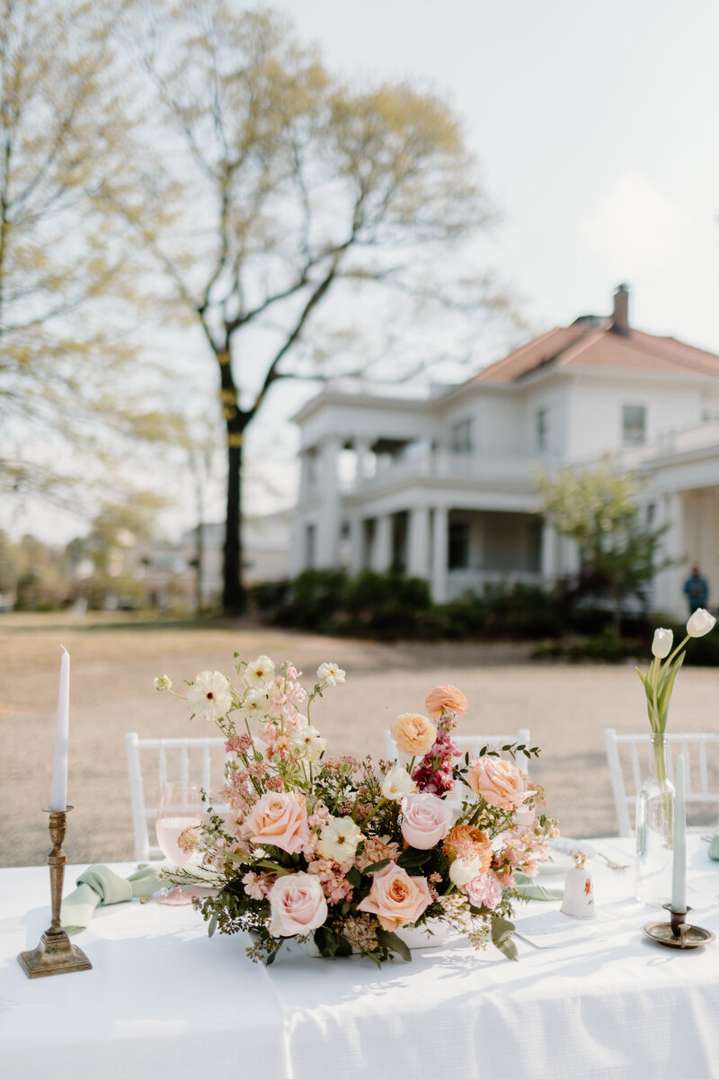 outdoor wedding reception