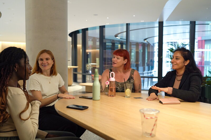 Women attending a career pivoting event