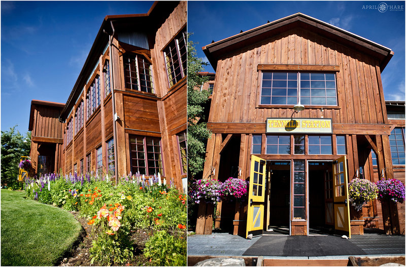 Exterior photo collage of what Ten Mile Station looks like in Breckenridge