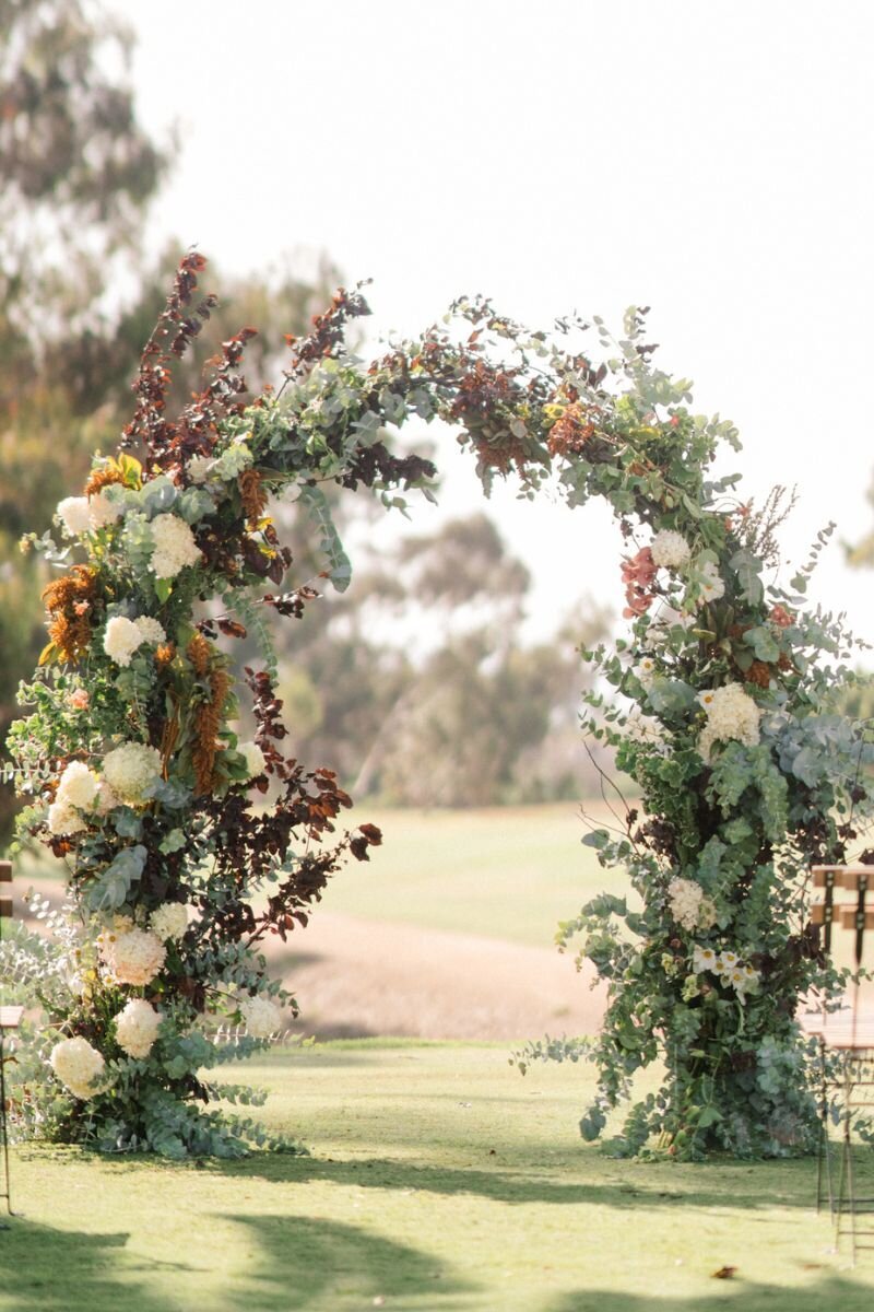 Romantic wedding flowers with seasonal blooms