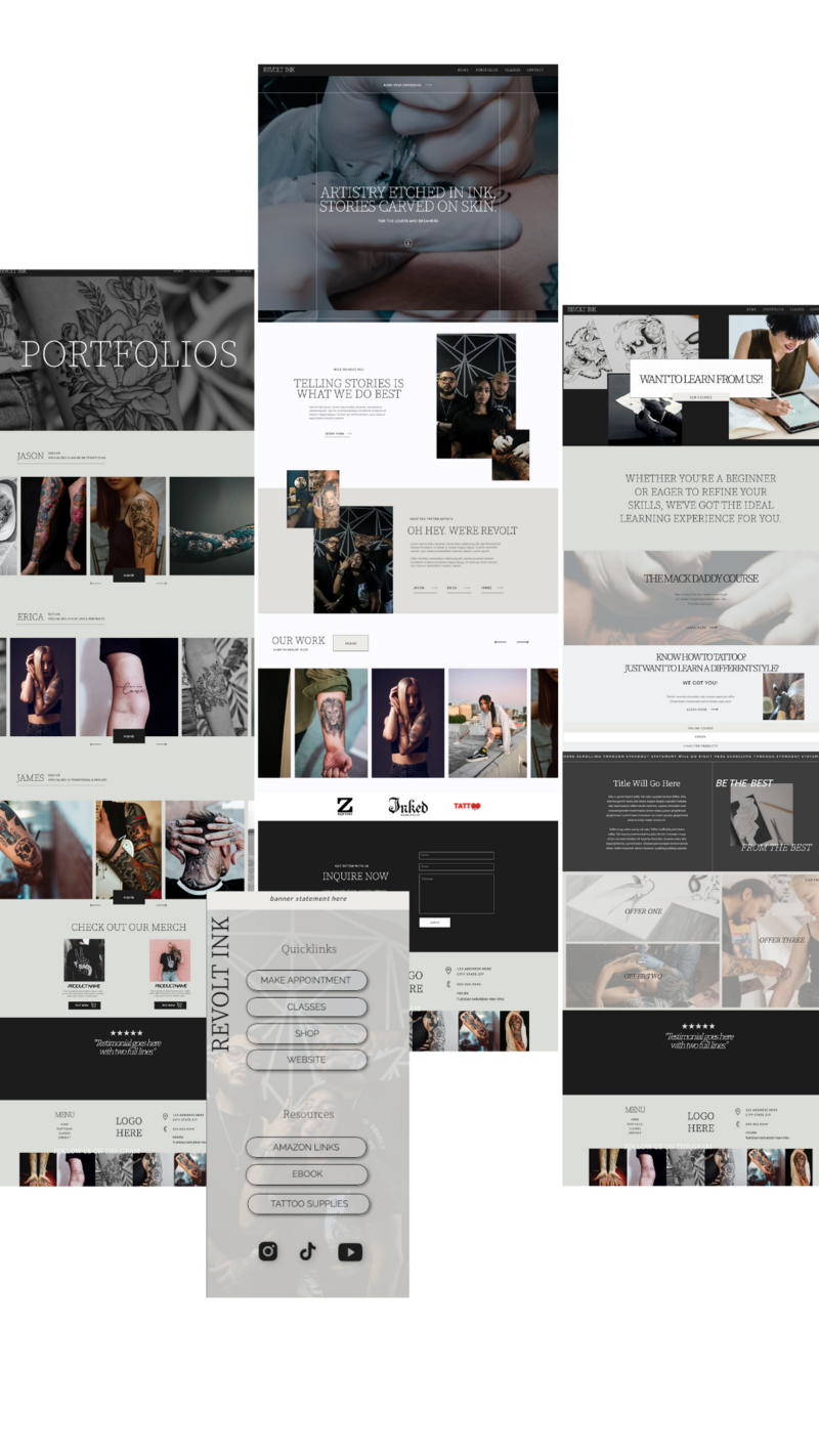 Tattoo Website Template