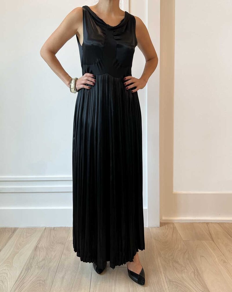 1930'S-Black-Silk-Dress-(1)