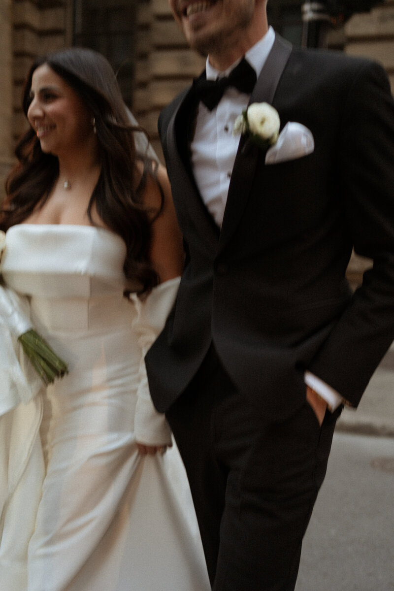 Couple portrait in Old Port Montreal — Cools Events wedding