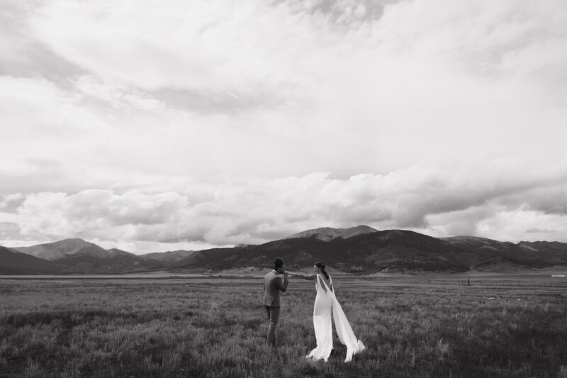 groom kissing bride