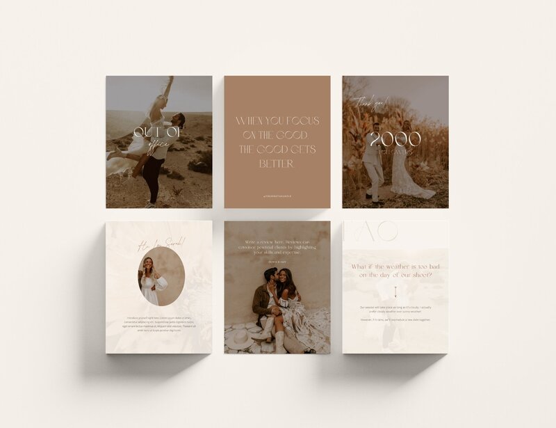 Boho Instagram templates for photographers Honey Seed 9