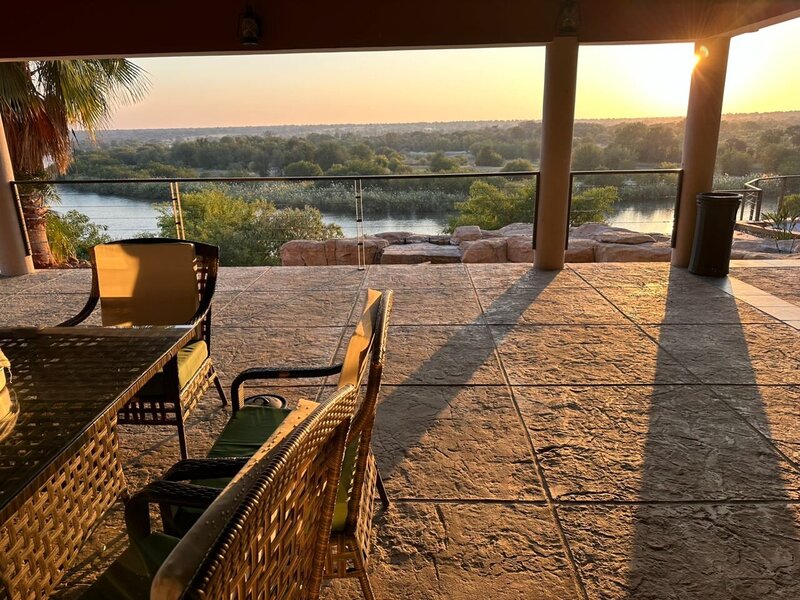 View of the river from the restaurant