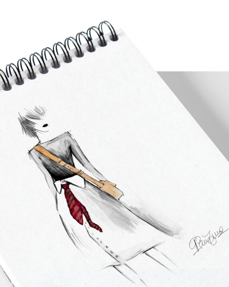 Fashion Sketch Three by Zito