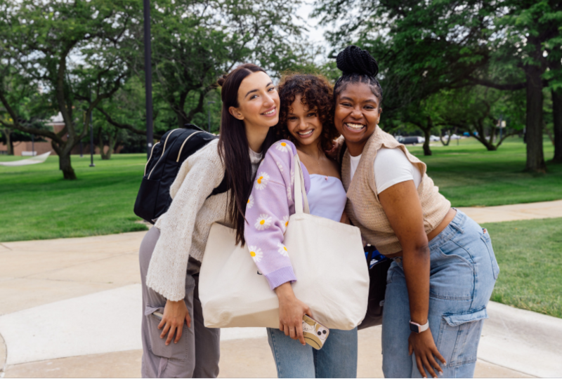 teen girls in a huddle
