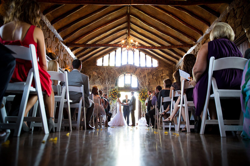 ceremony inside castle