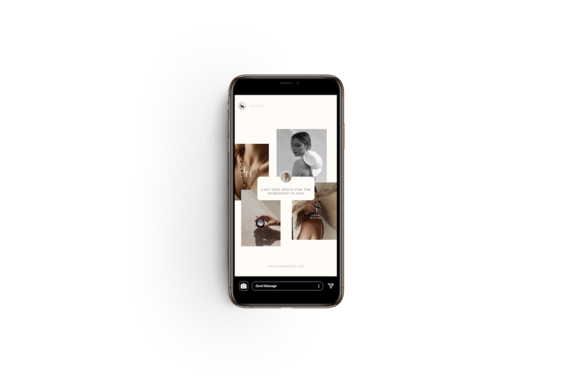 Minimal Instagram story template Wabi Sabi 2